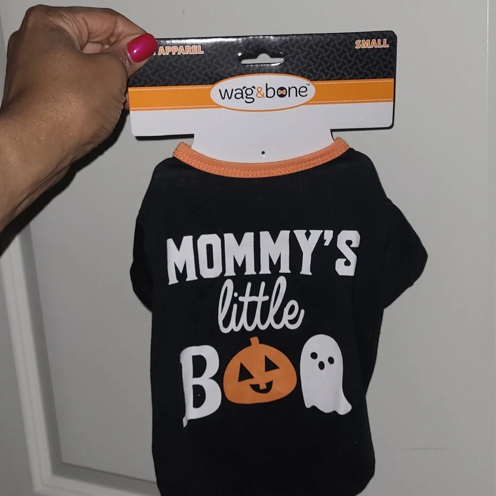 Wag & Bone Black and Orange Dog Shirt